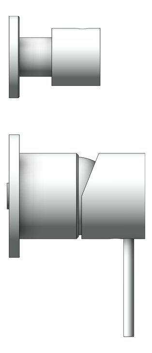 Left Image of MixerTap Diverter Nero Mecca Split