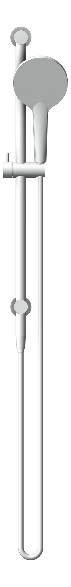 Front Image of Shower Rail Nero Mecca AirShowerII