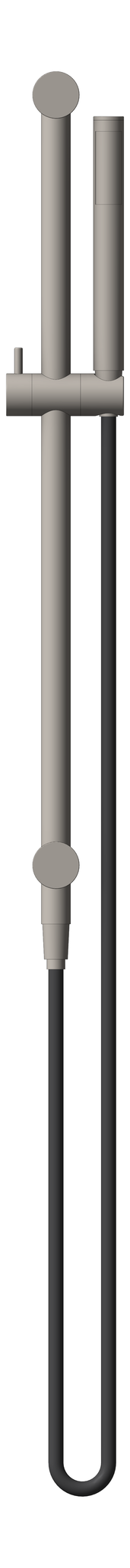 Front Image of Shower Rail Nero Zen OutdoorHose