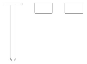 Plan Image of TapSet Wall Phoenix Axia BasinBath Hostess 180mm