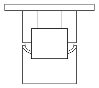 Plan Image of MixerTap Divertor Nero Bianca BackPlate