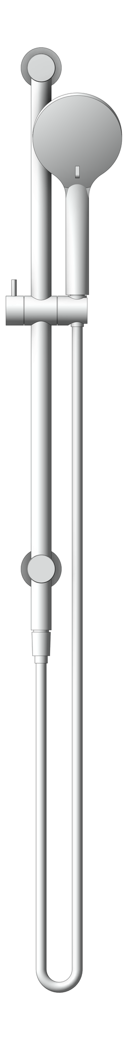 Front Image of Shower Rail Nero Mecca AirShower