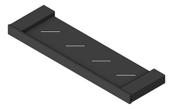 3D Shaded Image of Shelf SurfaceMount Nero Celia