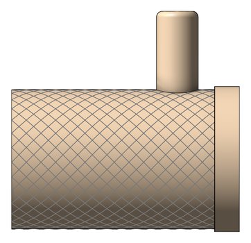 Left Image of RobeHook SurfaceMount Nero Opal