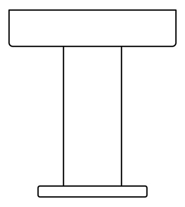 Plan Image of RobeHook SurfaceMount Nero Classic