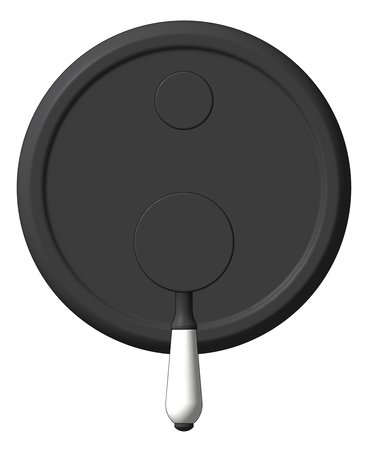 Front Image of MixerTap Divertor Nero York