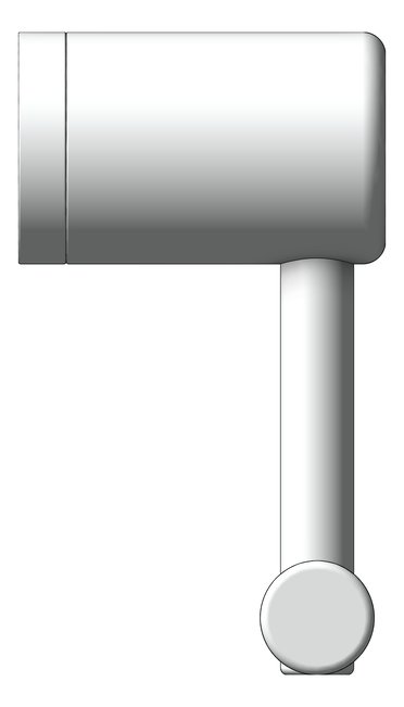 Left Image of ToiletRollHolder SurfaceMount Nero MeccaCare HeavyDuty