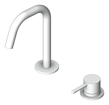 3D Shaded Image of MixerSet Basin Nero Mecca Edge