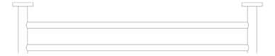 Plan Image of TowelRail Double Phoenix Radii 600 RoundPlate