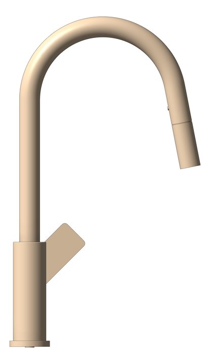 Left Image of Mixer Sink Nero Bianca PullOut VegieSpray