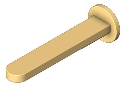 3D Shaded Image of Spout Bath Nero Pure Round