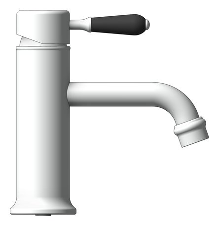 Left Image of Mixer Basin Nero York Straight