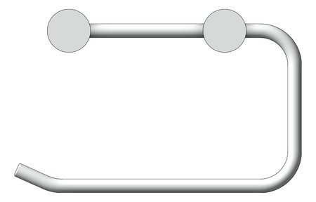 Front Image of ToiletRollHolder SurfaceMount Nero Mecca New