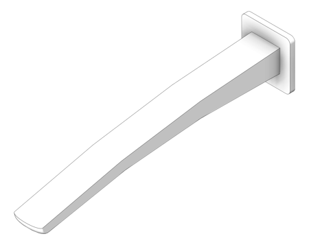 3D Shaded Image of Spout Wall Phoenix Rush Basin 280