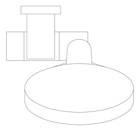 Plan Image of Shower Rail Nero Serenity