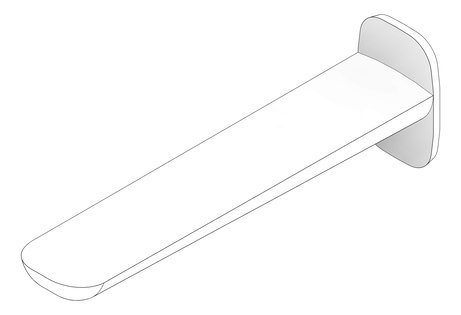 3D Documentation Image of Spout Wall Phoenix Nuage Basin Bath