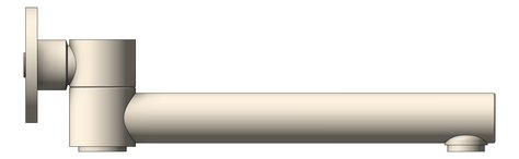 Left Image of Spout Bath Nero Dolce Swivel