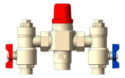 Front Image of MixerTap Wall Enware Aquablend TMV Megamix