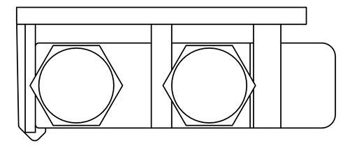 Plan Image of MixerTap Wall Enware Aquablend TMV Mini