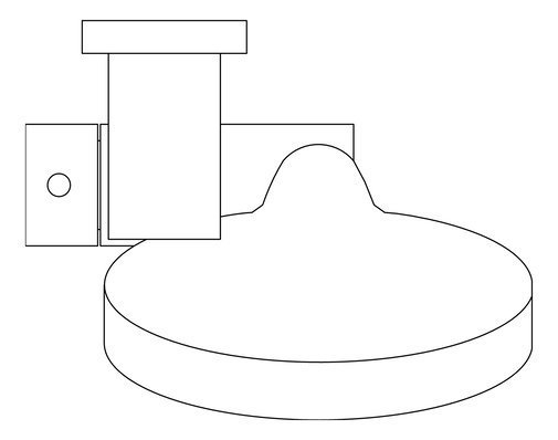 Plan Image of Shower Rail Nero Mecca AirShowerII