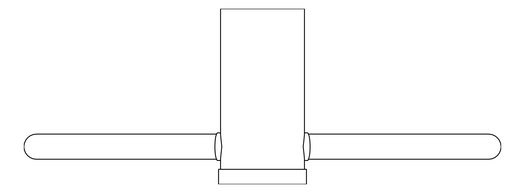 Plan Image of TowelRing SurfaceMount Nero Opal
