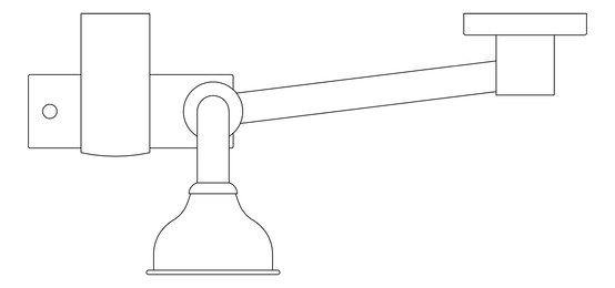 Plan Image of Shower Rail Nero York