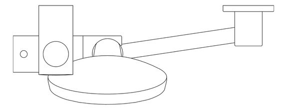 Plan Image of Shower Rail Nero Elgin