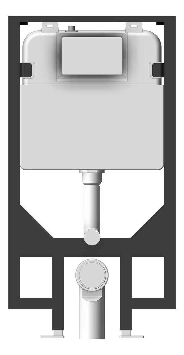 Front Image of Cistern InWall Nero RandT WallHungII