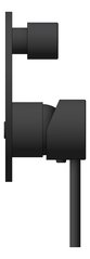 Left Image of MixerTap Diverter Nero Dolce BackPlate