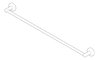 3D Documentation Image of TowelRail Single Abey Poco 760