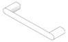 3D Documentation Image of TowelRail SurfaceMount Abey Vela Single