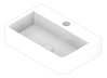 3D Documentation Image of Basin WallHung Abey Vela