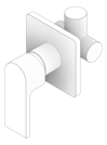 3D Documentation Image of MixerTap Wall Abey ParkAvenue CompleteShowerBath