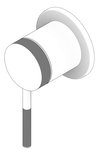 3D Documentation Image of MixerTap Wall Abey PocoK BathShower External