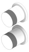 3D Documentation Image of MixerTap Wall Abey PocoP BathShower Circular