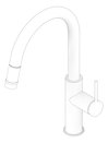 3D Documentation Image of Mixer Sink Abey Poco Gooseneck PullDown