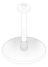3D Documentation Image of Shower Ceiling Abey Vertical Round