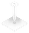 3D Documentation Image of Shower Ceiling Abey Vertical Square