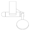 Plan Image of Shower Hand Abey Rail DirectIntake