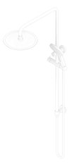 3D Documentation Image of Shower Wall Abey BuildersShowers Dual