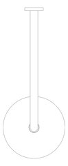 Plan Image of Shower Wall Abey Horizontal Round
