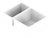 3D Documentation Image of Sink Kitchen Abey Builders OneAndOneThirdBowl Overflow