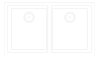 Plan Image of Sink Kitchen Abey CUA 340 DoubleBowl Undermount