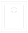 Plan Image of Sink Kitchen Abey CUA 340 SingleBowl Undermount