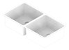 3D Documentation Image of Sink Kitchen Abey Lago DoubleBowl