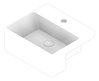 3D Documentation Image of Basin SemiRecessed Fienza Petra Mini