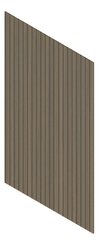 3D Presentation Image of Panel Decorative Laminex Architectural Batten60 BlackShadowline DanishWalnut