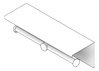 3D Documentation Image of ToiletRollHolder SurfaceMount Nero Mecca Shelf