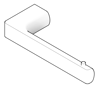 3D Documentation Image of ToiletRollHolder SurfaceMount Phoenix Gloss