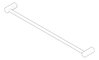 3D Documentation Image of TowelRail Single Phoenix VividSlimline 600mm
